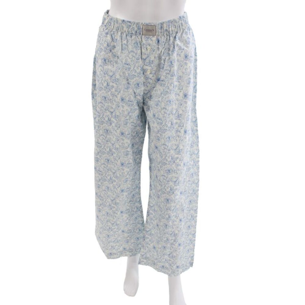 Comme Si Mens Light Blue Floral Boxer Shorts 100% Cotton Size S